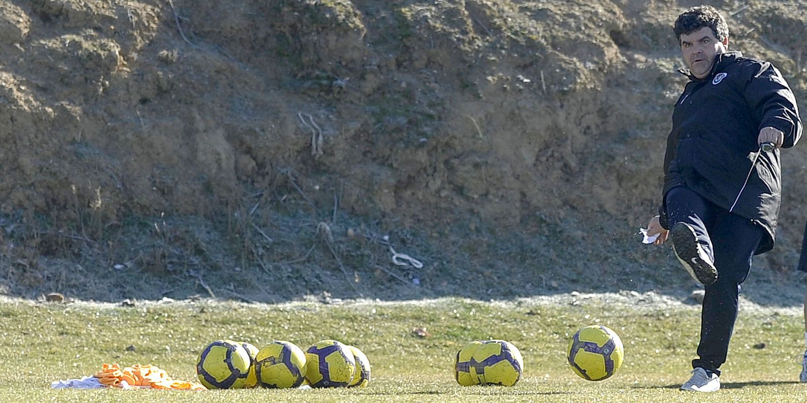Onésimo, en el primer entrenamiento de su equipo