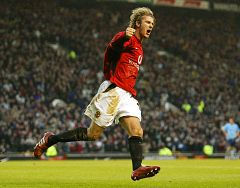 Beckham dice que no celebrará un gol suyo ante el Manchester United