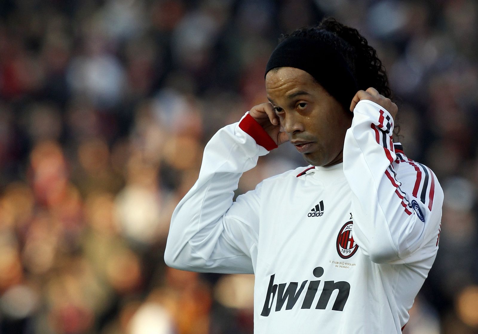 Ronaldinho, en el partido ante el Bolonia