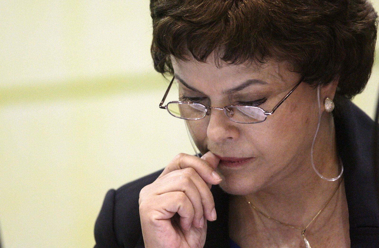Brazilian President Luiz Inacio Lula da Silva's Chief of Staff Rousseff attends a Acceleration Growing Program (PAC) ceremony at Itamaraty Palace in Brasilia