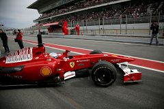 Alonso firma el séptimo mejor tiempo en Montmeló