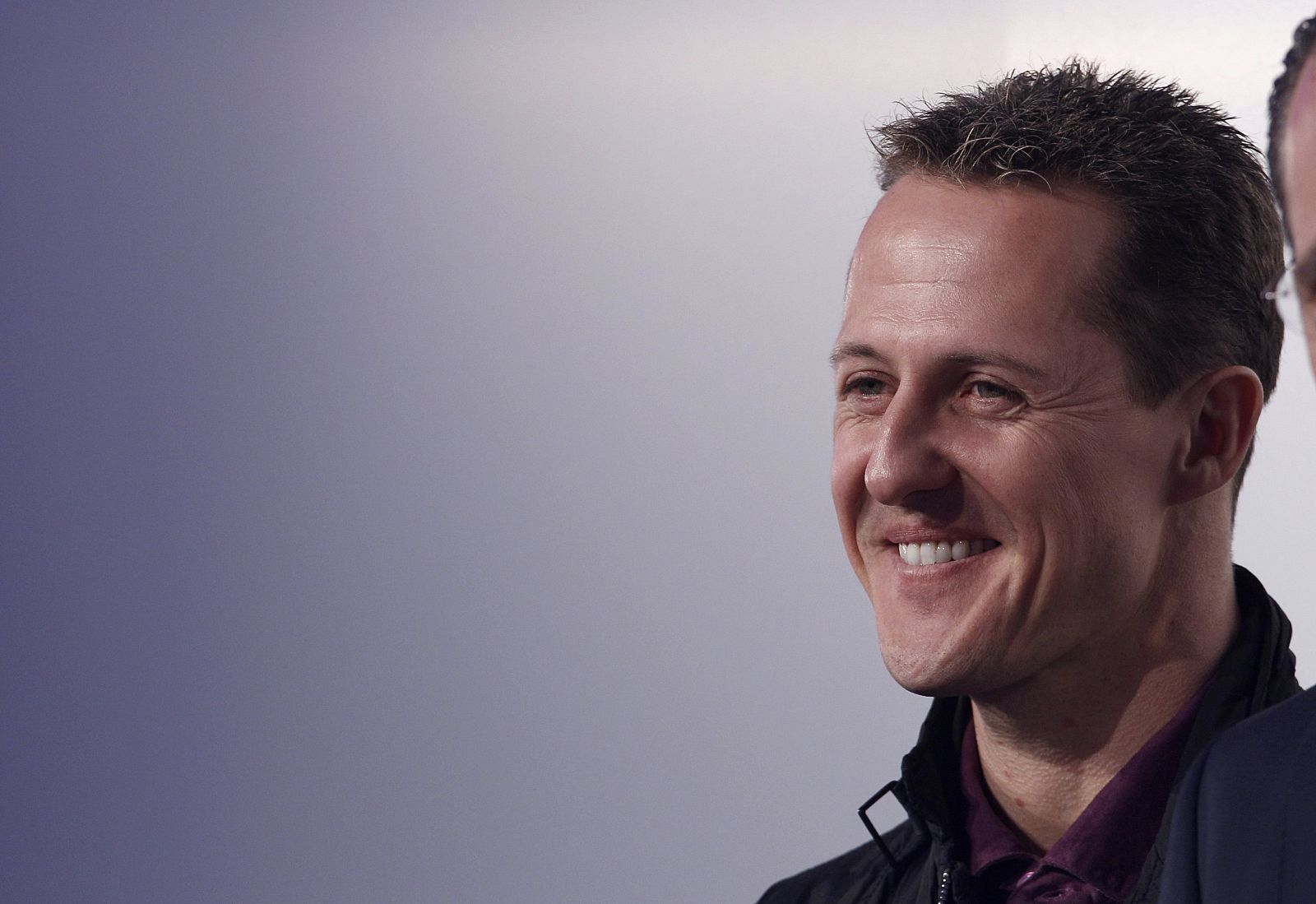 Mercedes Formula One driver Schumacher of Germany attends a news conference in Munich