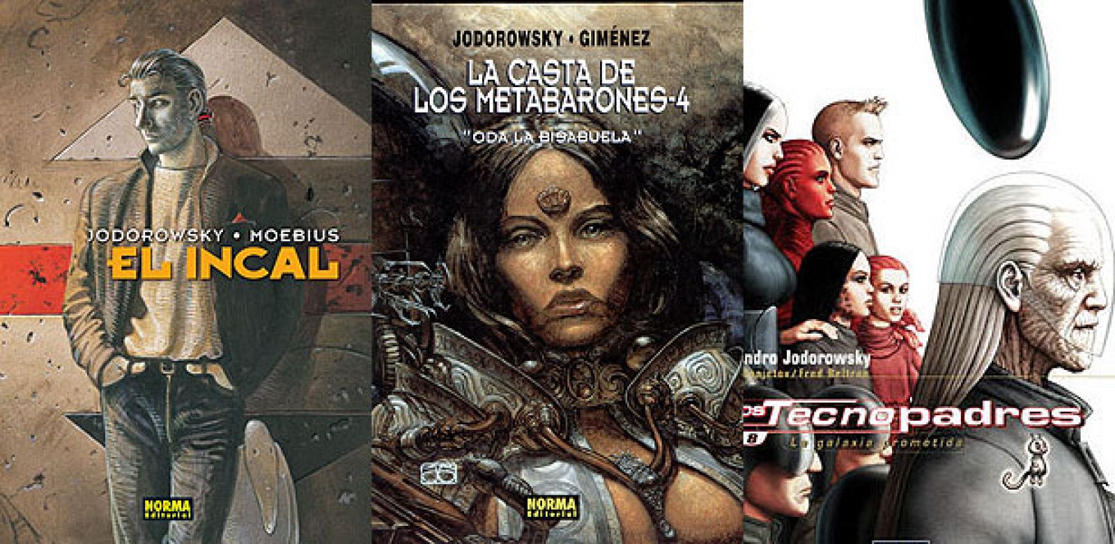 'El Incal', 'Los metabarones' y 'Los tecnopadres'