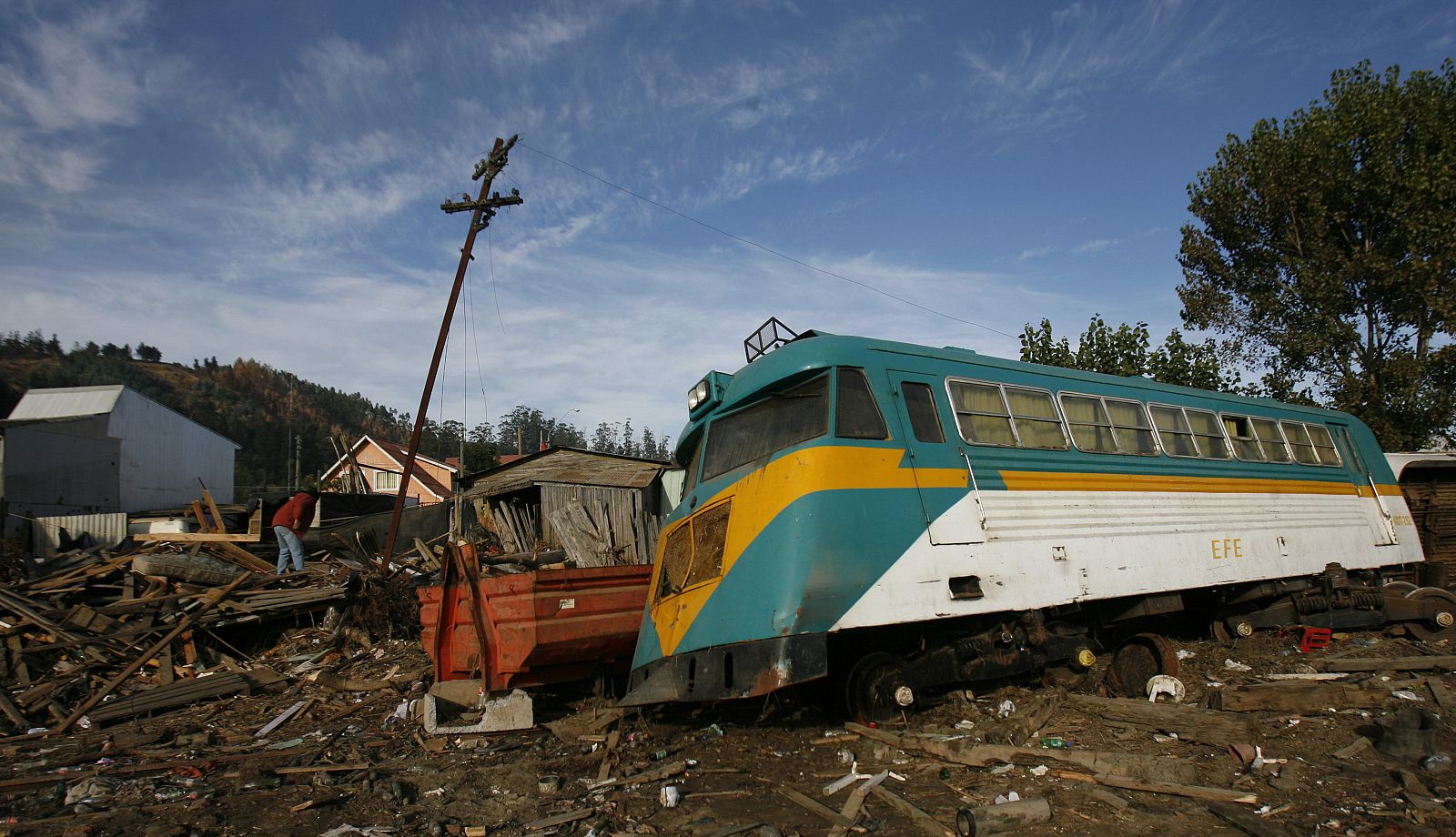 Destrozos del terremoto en Chile