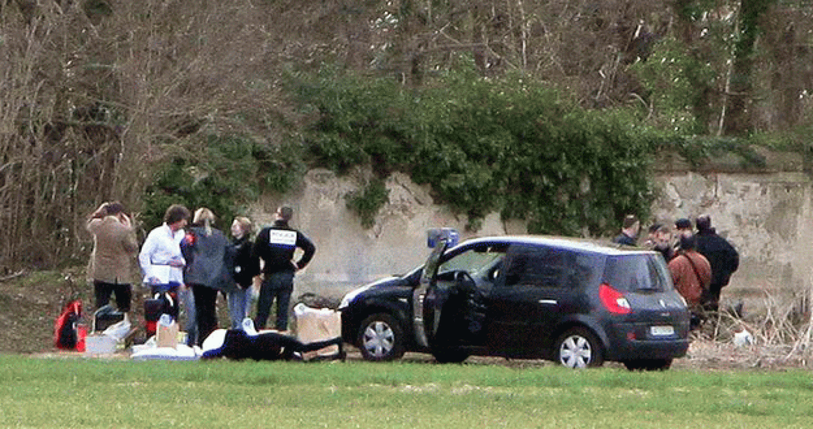 Dispositivo policial desplegado donde murió un policía galo en un tiroteo con ETA