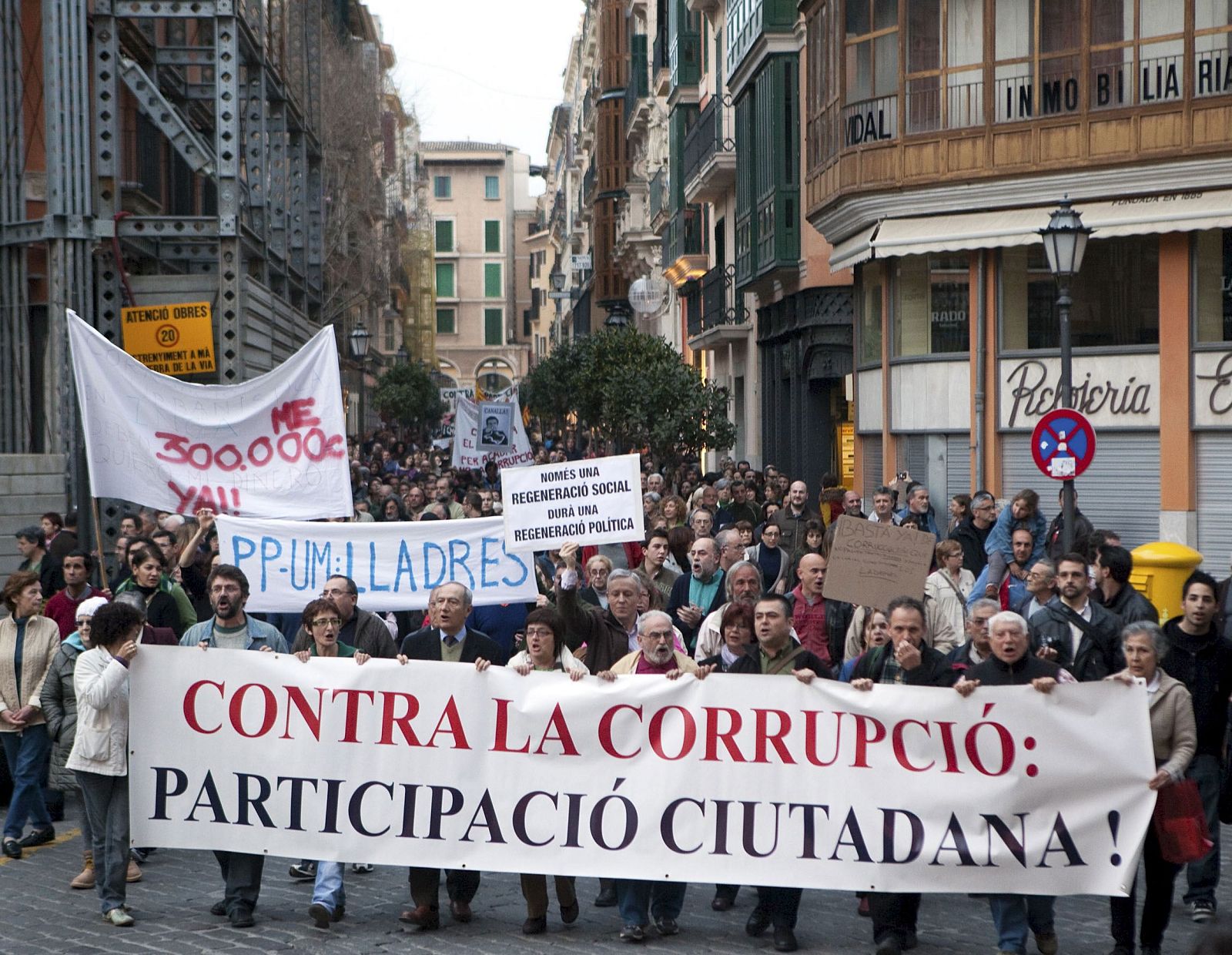 Manifestación contra la corrupción en Baleares