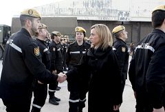 Chacón visita a Haití para comprobar de primera mano el trabajo de las tropas españolas