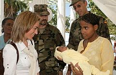 Chacón destaca en Haití el compromiso español y el presidente Préval le agradece el esfuerzo