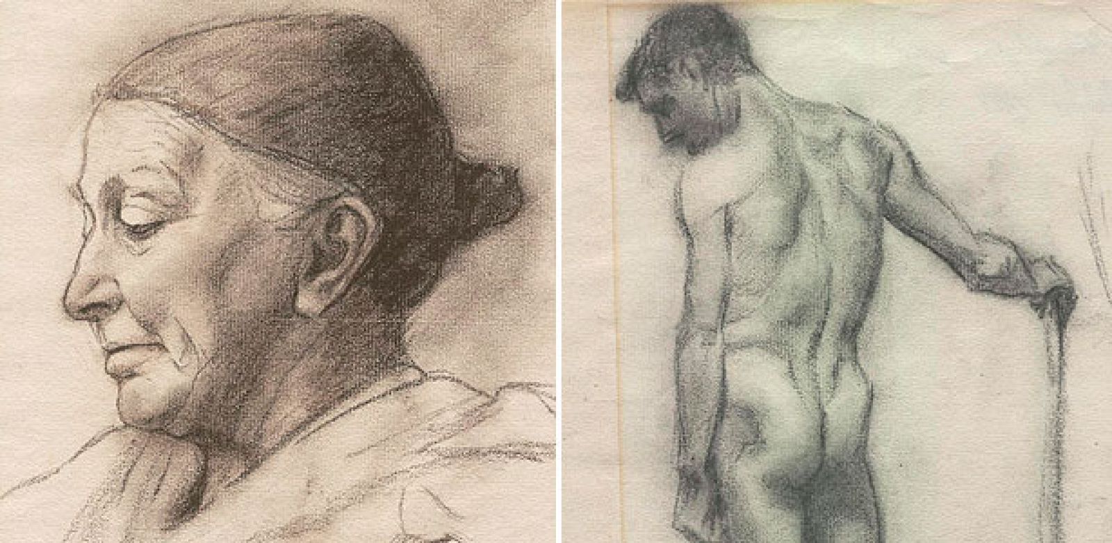 Dos de los dibujos de Hitler