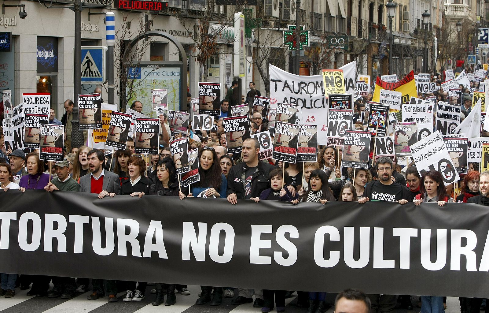 Protetas en Madrid contra la Fiesta de los Toros