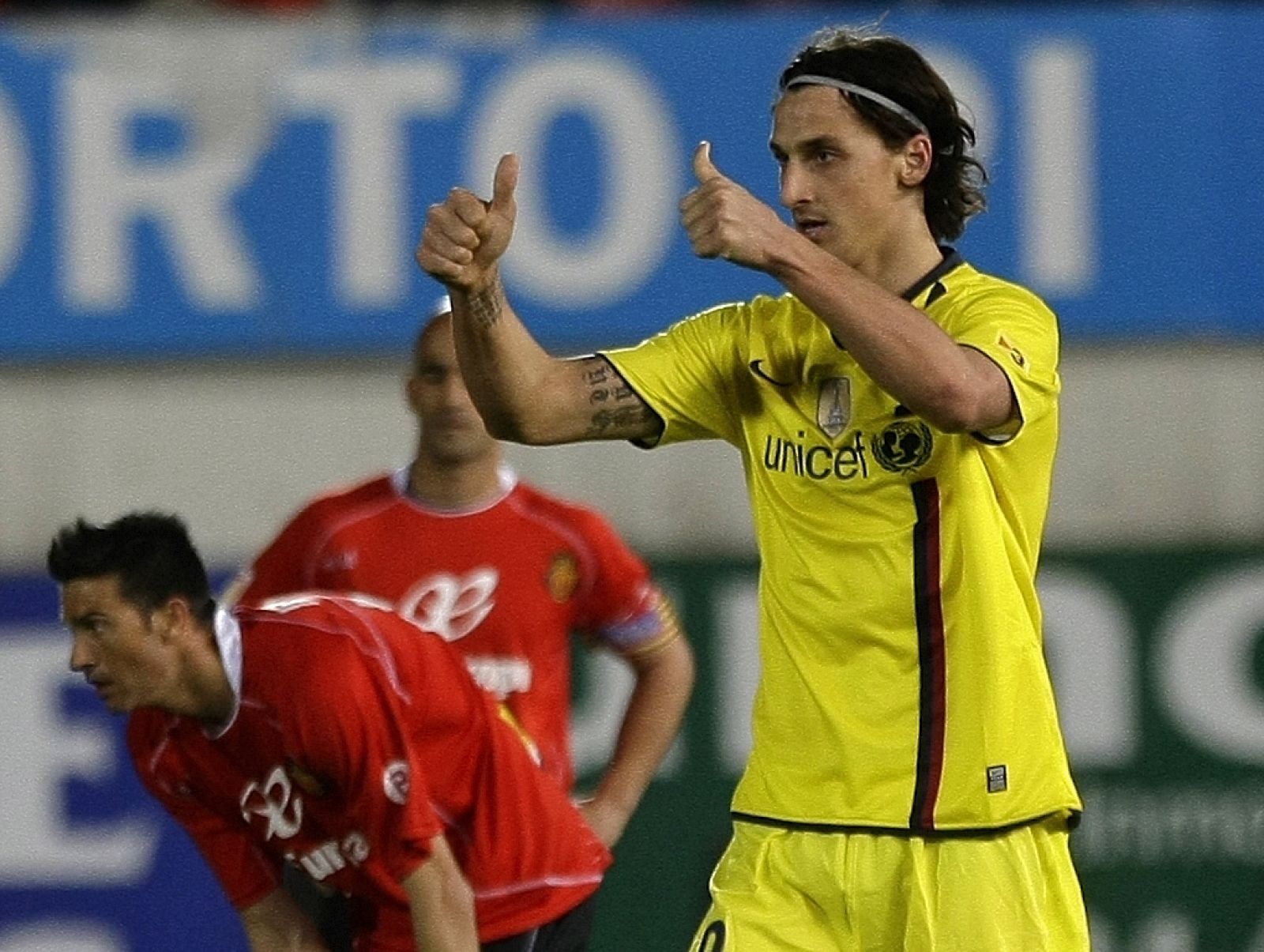 Ibrahimovic, tras marcar al Mallorca