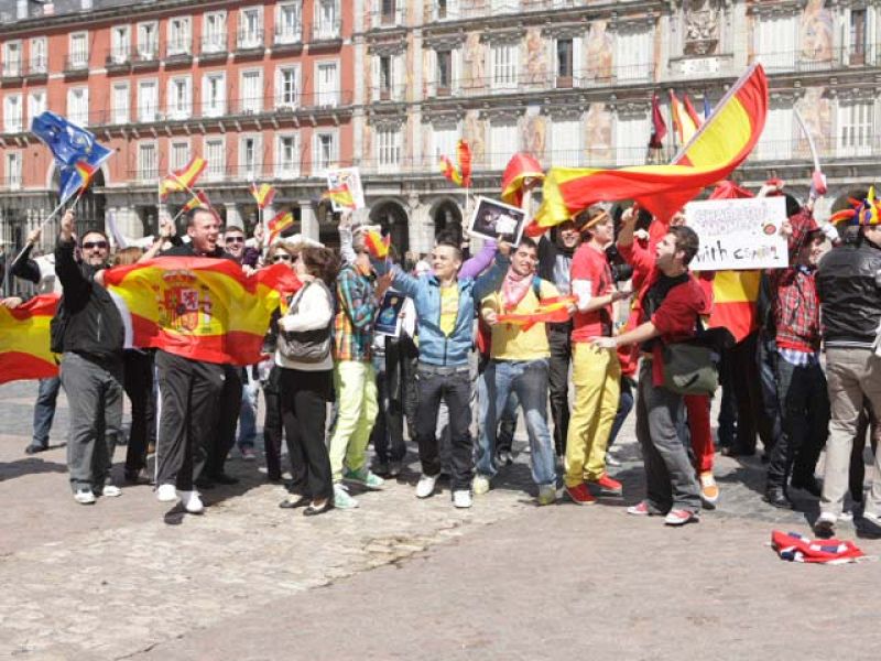 Euforia e ilusión en la grabación de la postal española para Eurovisión 2010