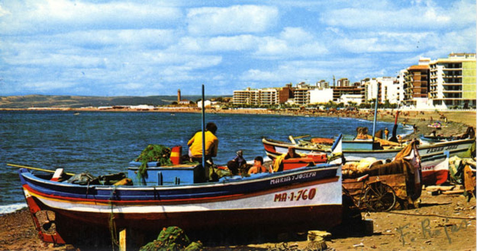 Retrato de la playa de la Rada, en Estepona