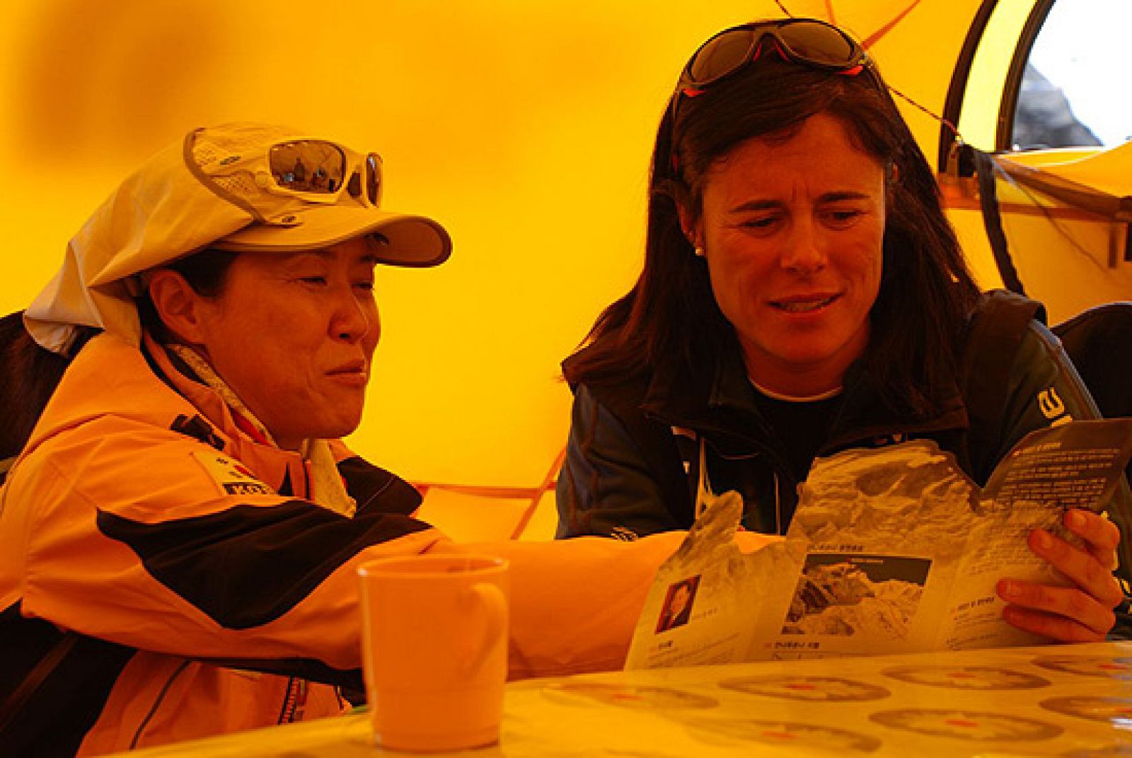 Edurne, compartiendo un té con Miss Oh