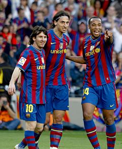 El Barça cumple en Liga y mira a Champions