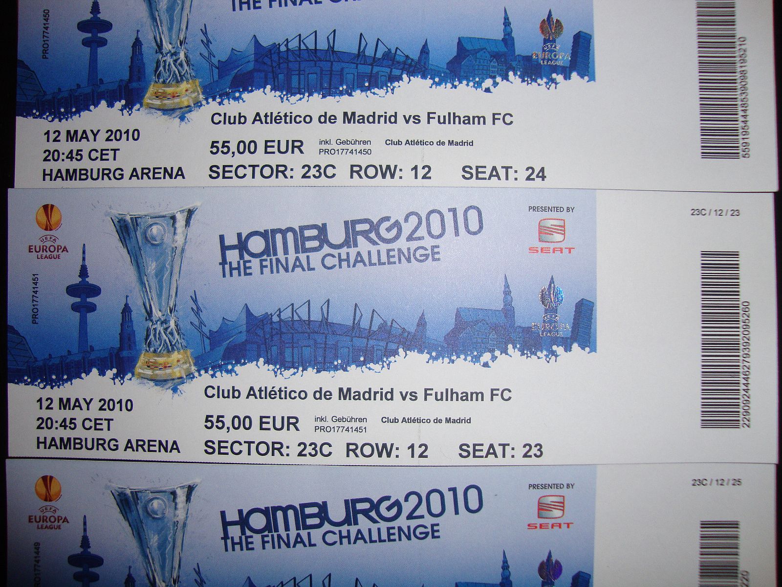 Entrada para la final de la Europa League