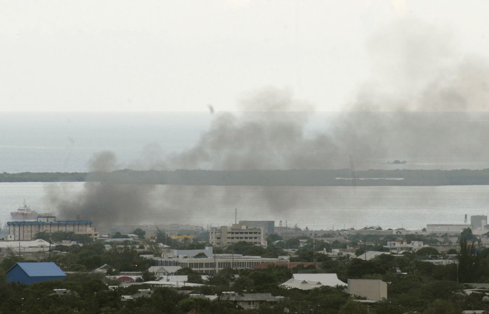 Imagen del barrio jamaicano de Kingston, foco del enfrentamiento
