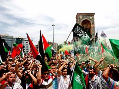 Manifestación mundial contra el ataque israelí contra la "Flotilla de la Libertad"