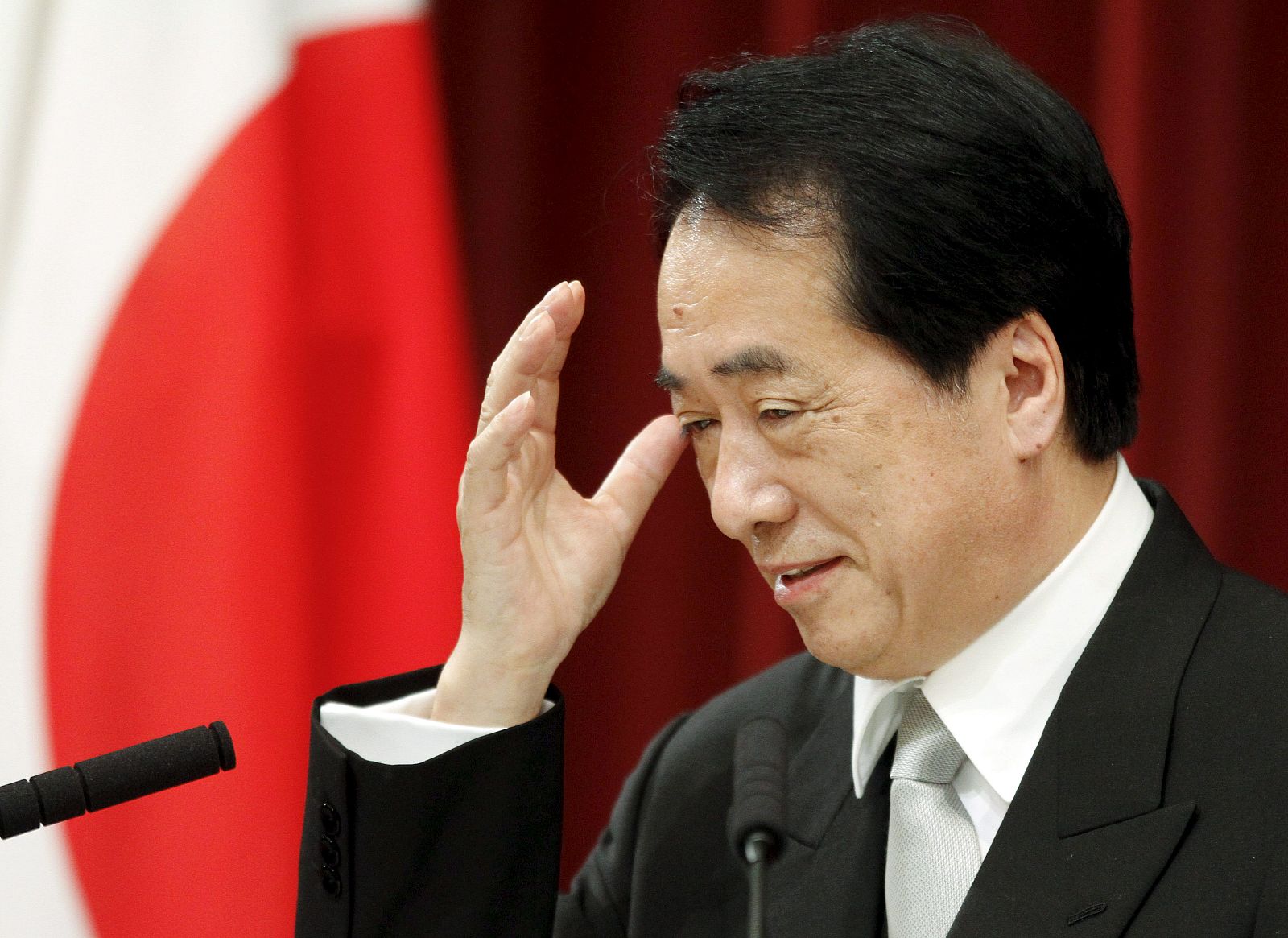 El primer ministro de Japón, Naoto Kan