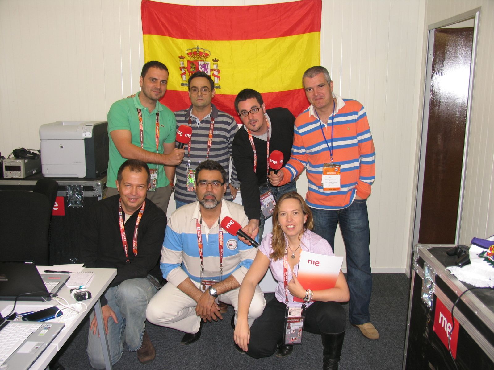 El equipo de RNE desplazado a Sudáfrica.