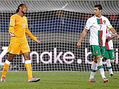 Cristiano Ronaldo decepciona en su debut ante Costa de Marfil