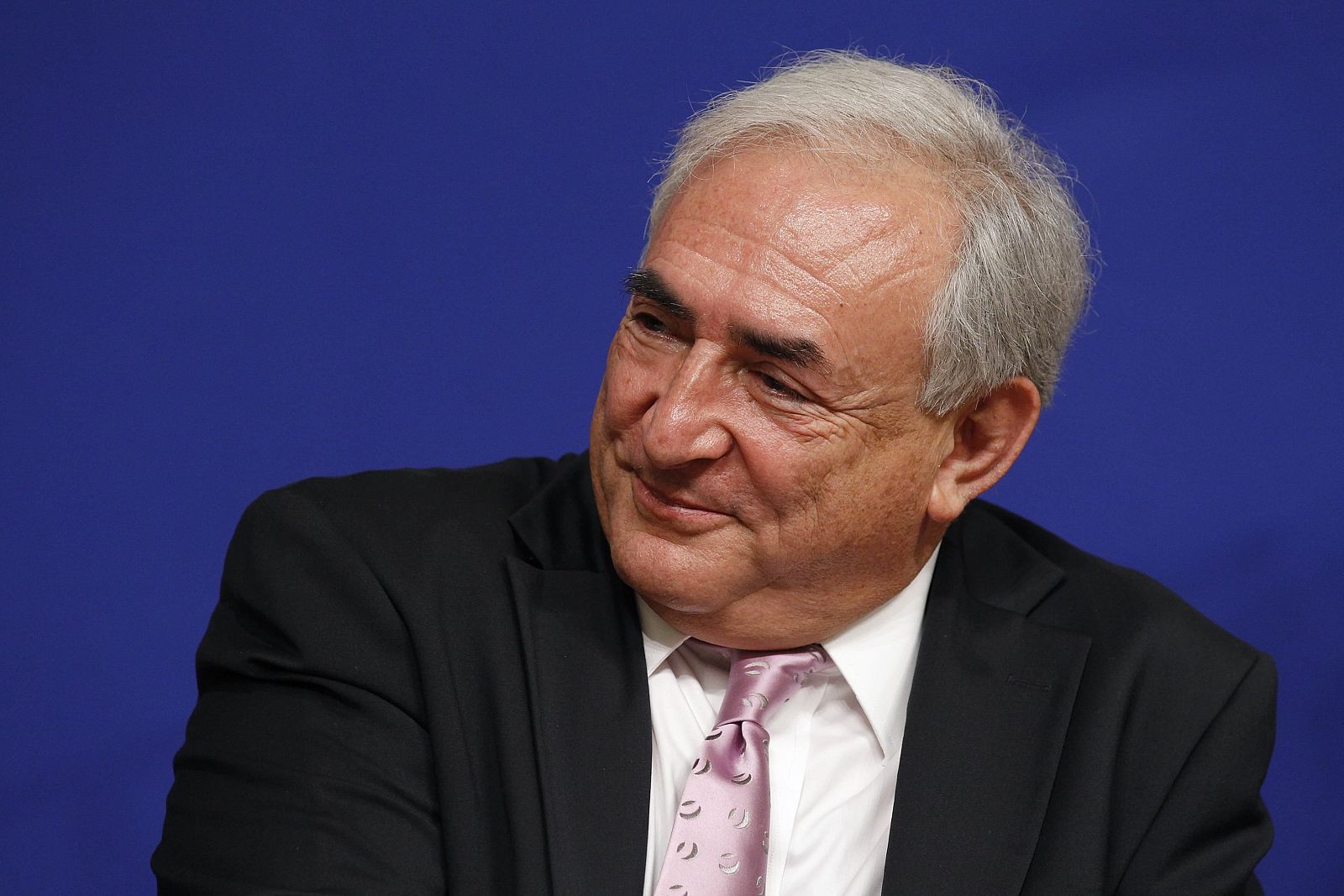 El director gerente del FMI, Dominique Strauss-Kahn, en una conferencia en París