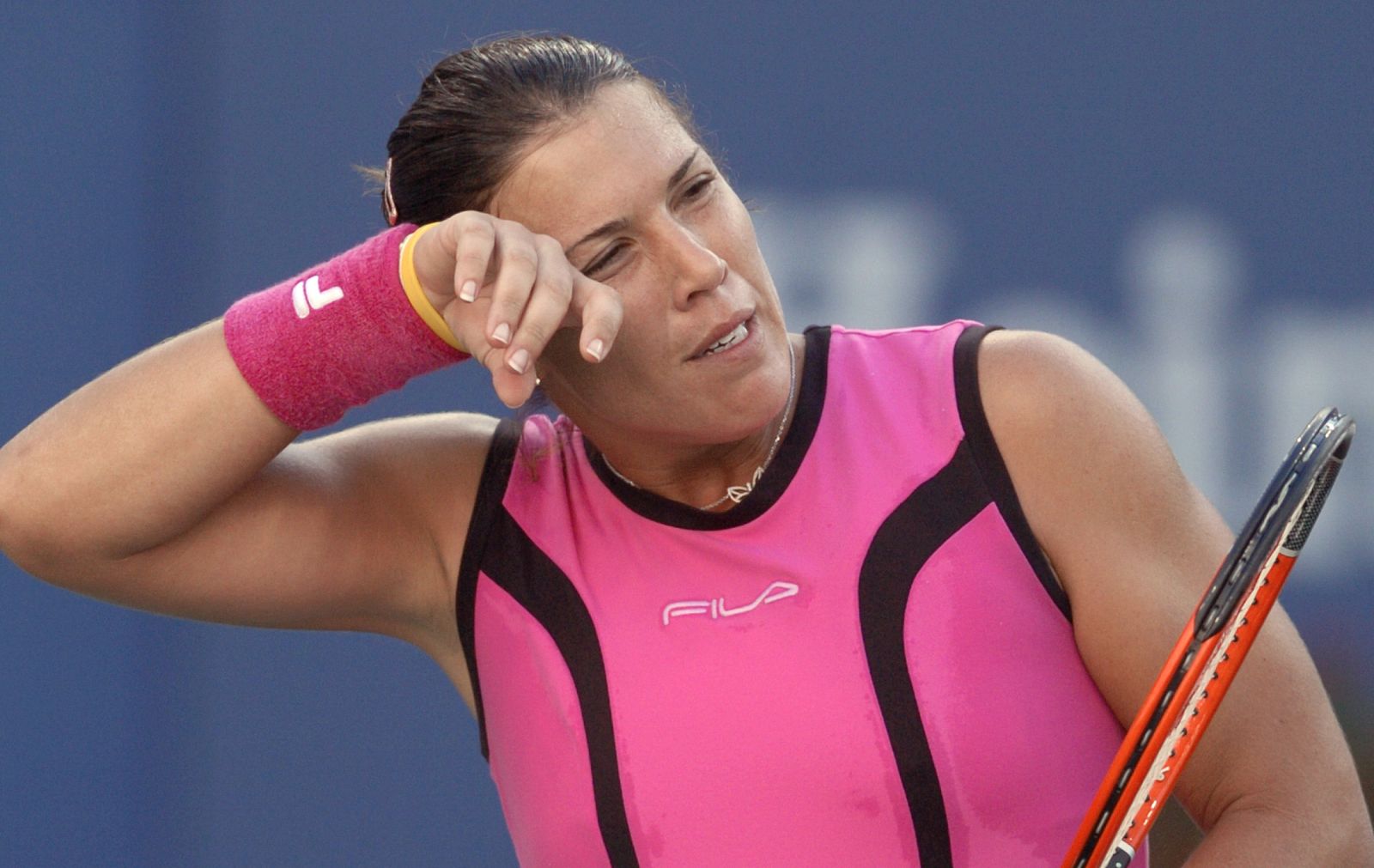 Jennifer Capriati durante su participación en el US Open de 2004
