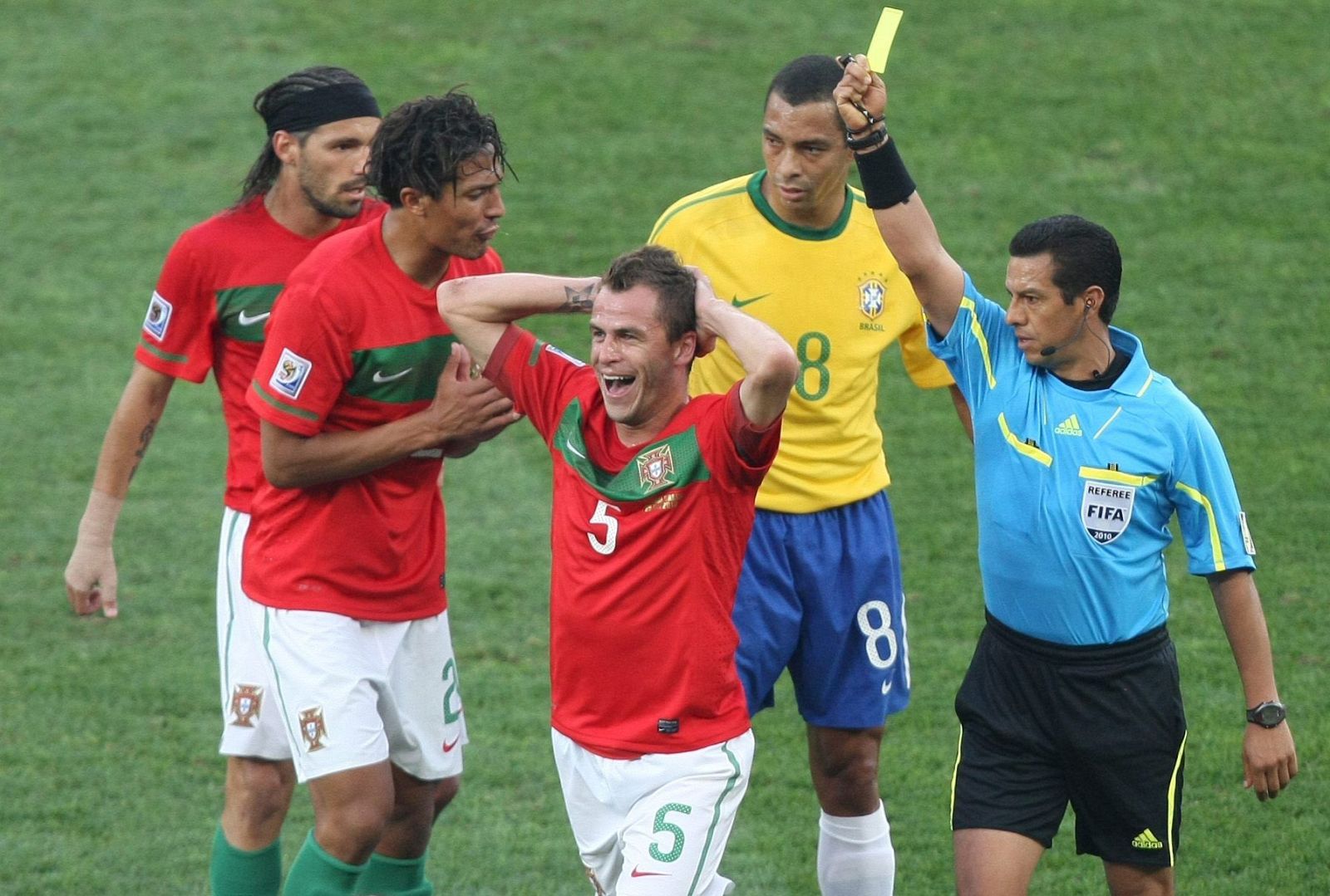 Duda y Danny durante el partido frente a Brasil