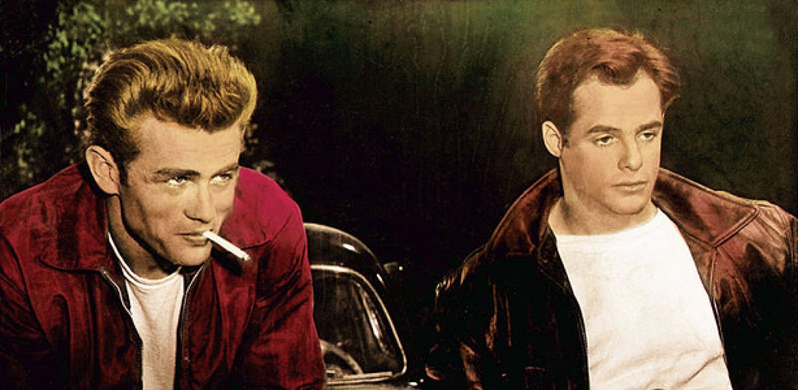 James Dean y Corey Allen en 'Rebelde sin causa'