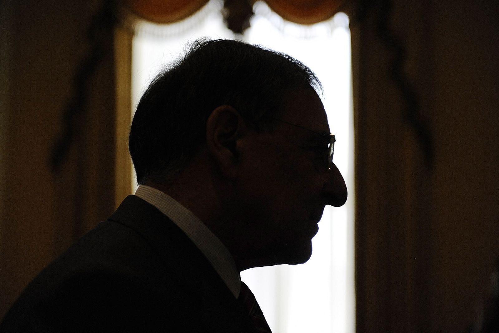 CIA Director Panetta arrives to speak at a National Italian American Foundation policy luncheon on Capitol Hill in Washington