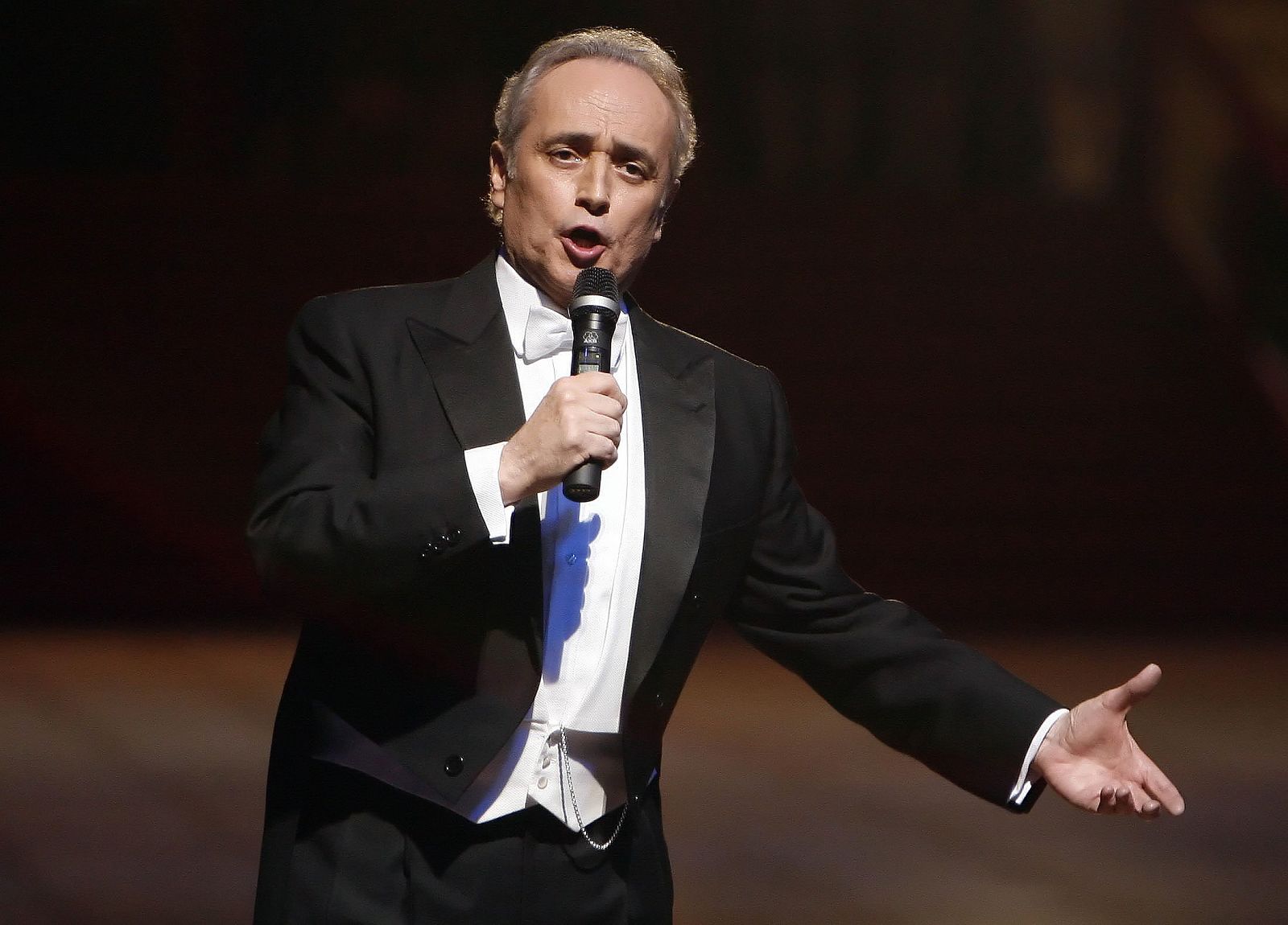Josep Carreras durante una actuación en Viena en 2008