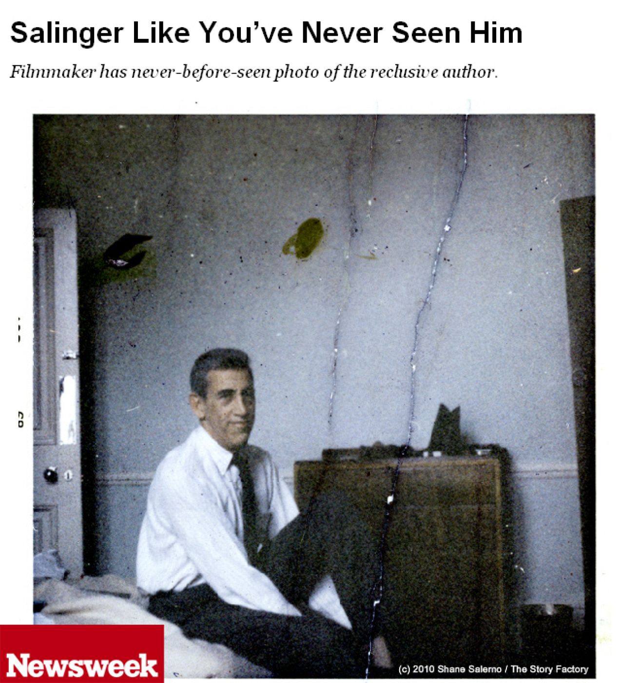 Fotografía inédita de J.D.Salinger