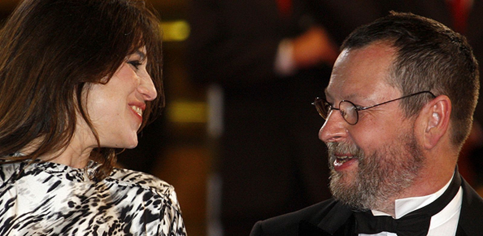 Lars Von Trier junto a Charlotte Gainsbourg en el Festival de Cannes