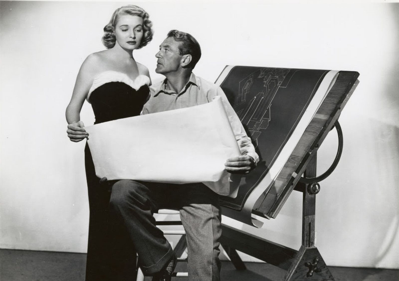 Patricia Neal y Gary Cooper, en 'El manantial', de King Vidor