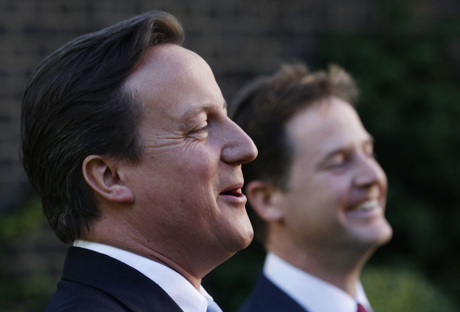 Cameron y Clegg en Londres