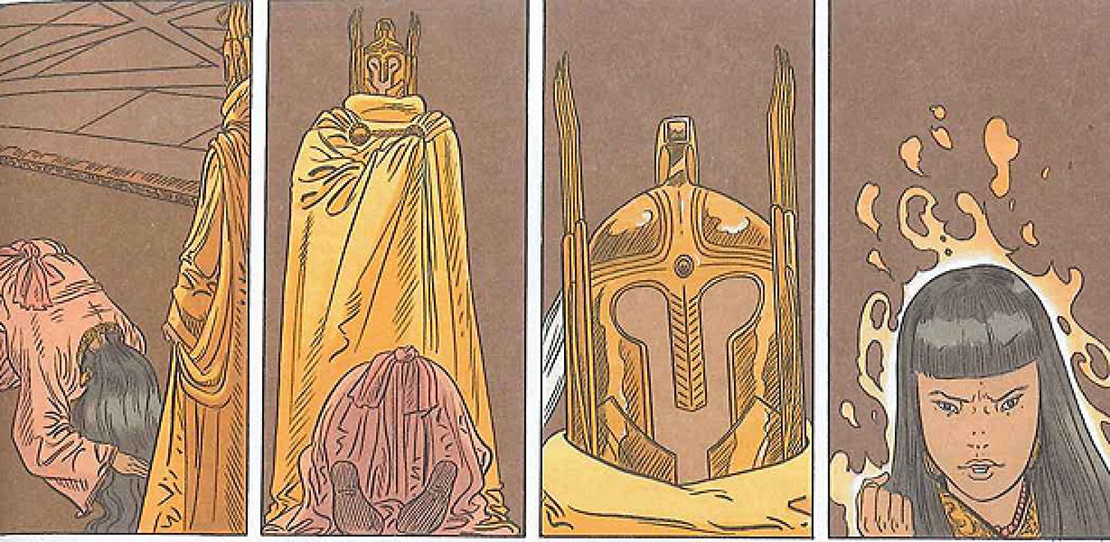 Viñetas de 'La Capa Púrpura' de Mayko y Rocco