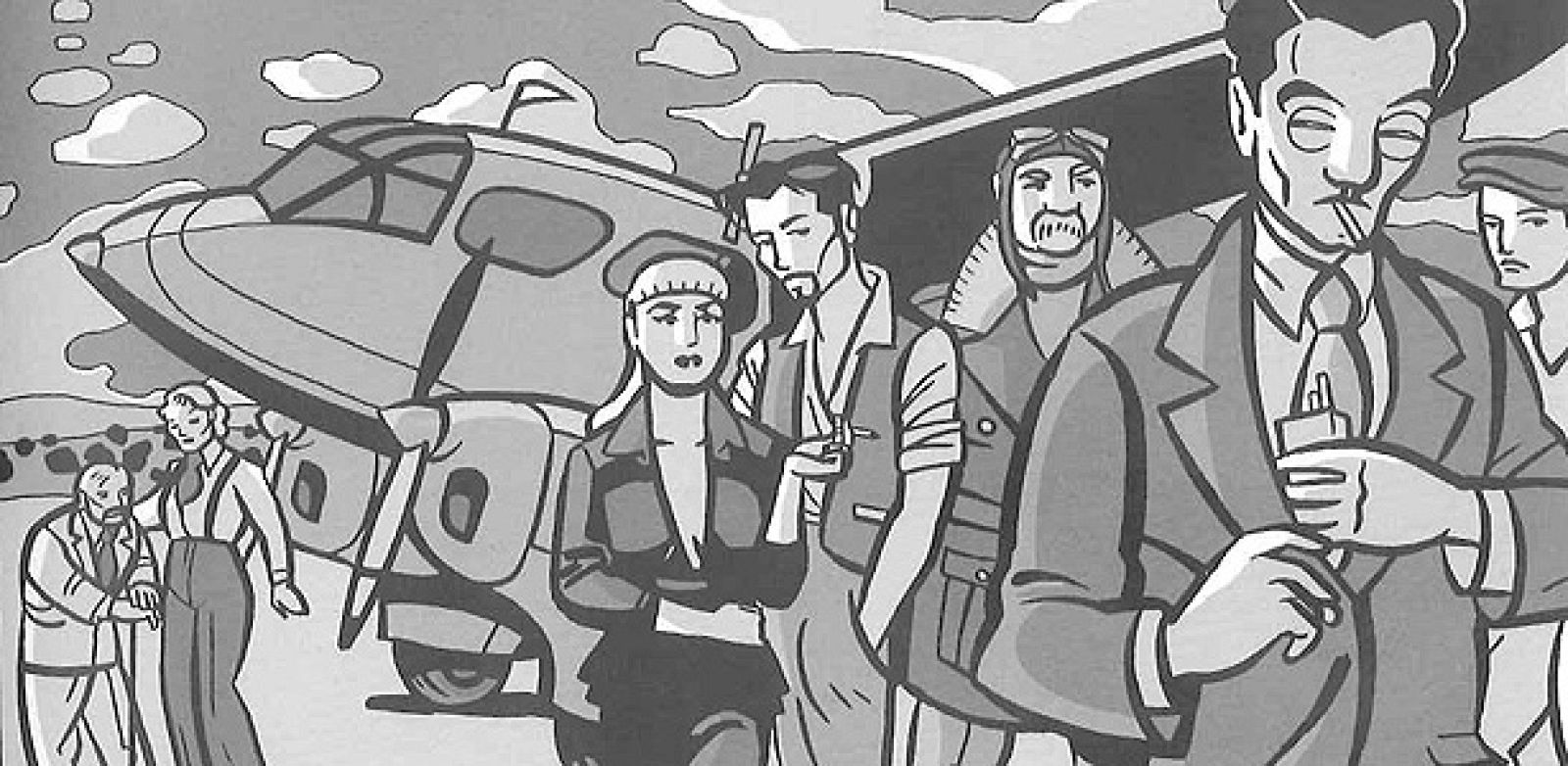 Fragmento de viñeta de 'Rapide!' de Ángel Muñoz