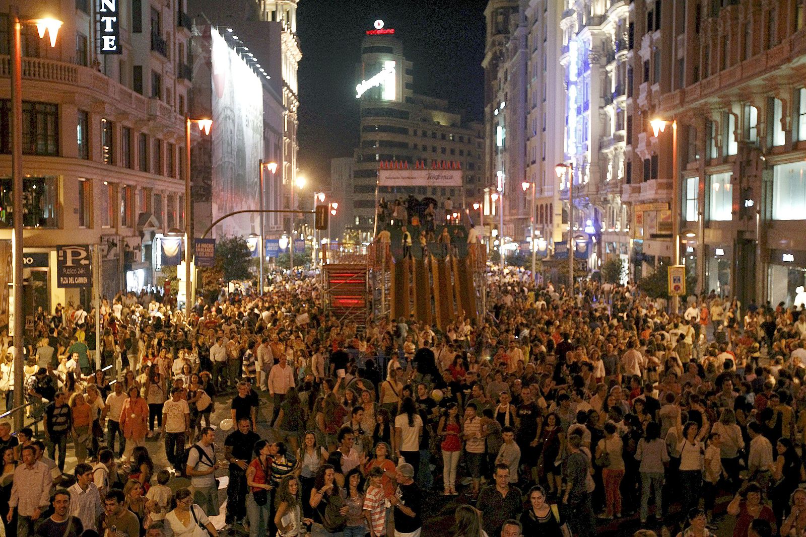 Mas de 700.000 asistententes a la noche en Blanco en Madrid