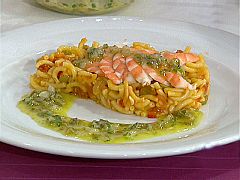 Cazuela de fideos con langostinos (14/09/10)