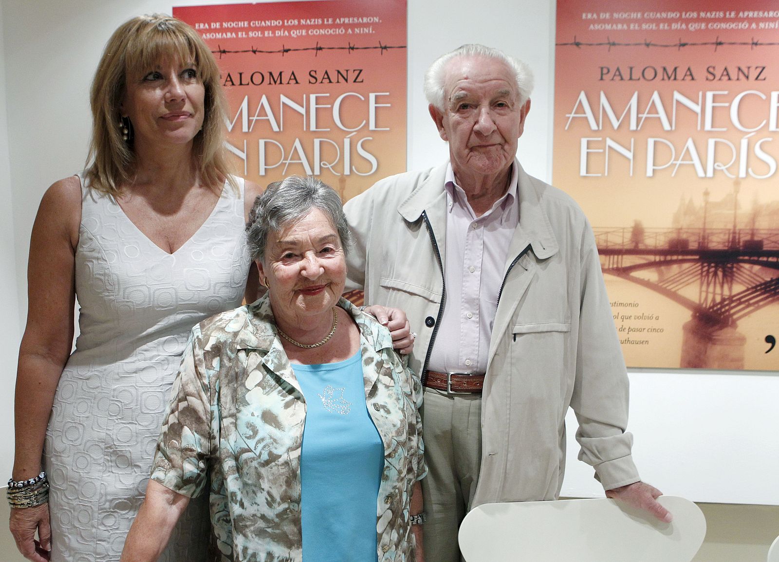 NAZISMO Mauthausen "Amanece en París", un libro en el que Paloma Sanz (i) narra su historia.