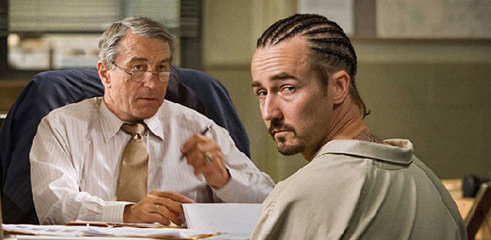 Robert De Niro y Edward Norton en 'Stone'