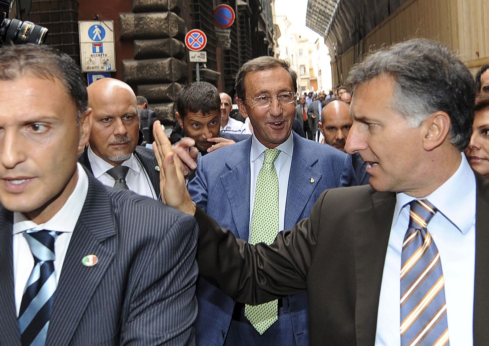 EL PRESIDENTE DE LA CÁMARA DE DIPUTADOS DE ITALIA Y LÍDER DEL NUEVO MOVIMIENTO FUTURO Y LIBERTAD (FLI) GIANFRANCO FINI