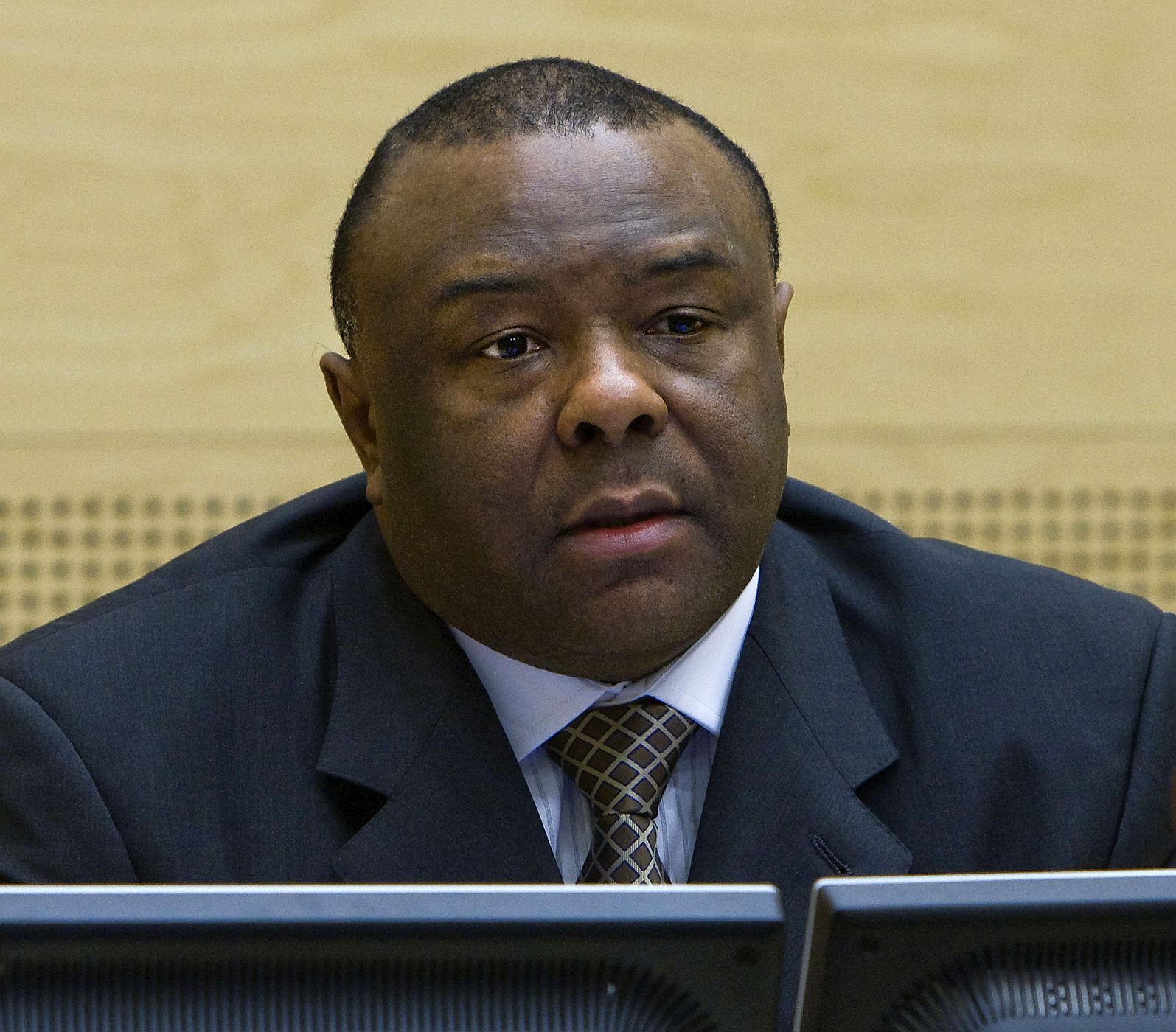 Congolese rebel warlord Bemba is seen at the International Criminal Court in The Hague