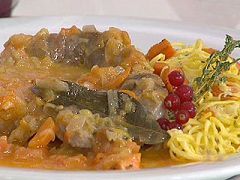 Ossobuco guisado con pasta salteada (20/10/10)