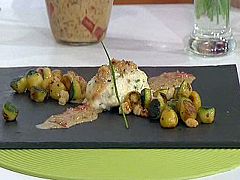 Lenguados rellenos de langostinos al cava (21/10/10)
