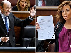 Rubalcaba reprocha al PP que es "profundamente antisocial" por su política de pensiones
