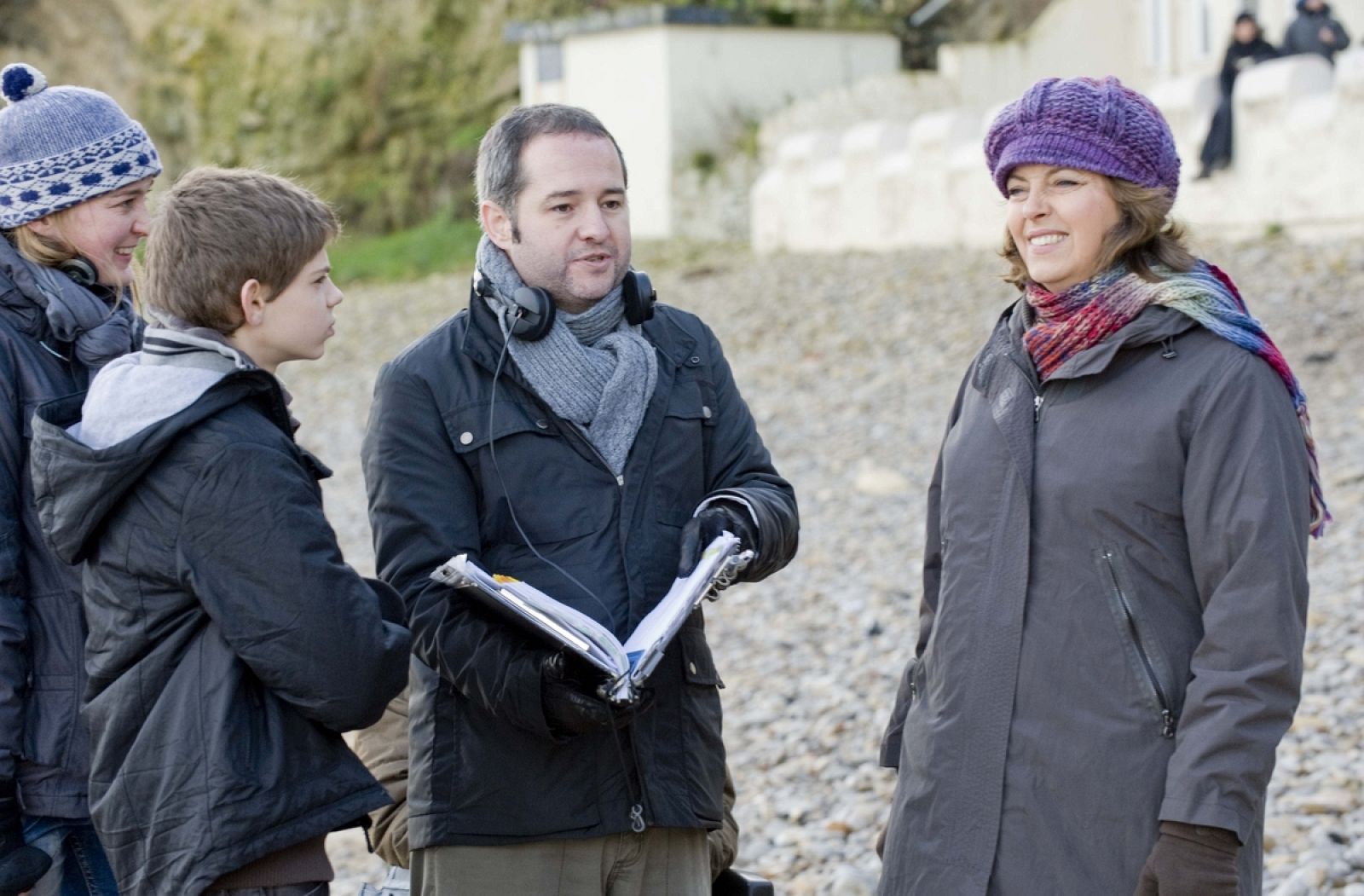 Gustavo Ron, en el rodaje de 'Vivir para siempre'