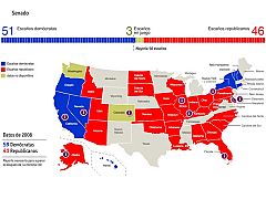 La gran ola republicana contra Obama se lleva el Congreso pero se queda a las puertas del Senado