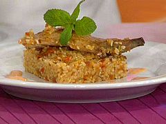 Arroz con conejo y salsa de piquillos (23/11/10)