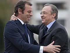 Rosell a Florentino Pérez: "Bienvenido a nuestro país y a nuestra ciudad"